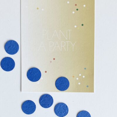 Send and Grow postcard - Plant a party