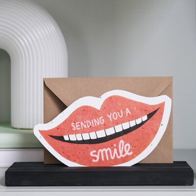 Send & Grow postcard - Sending a smile