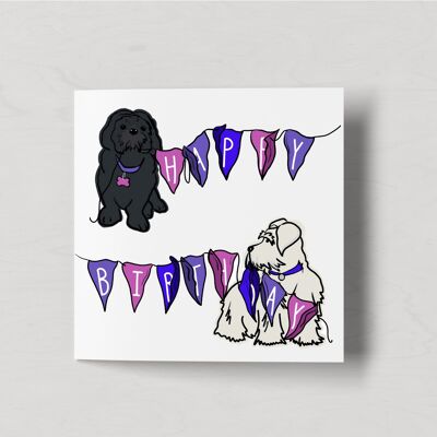 Birthday Bunting - Dog Duo