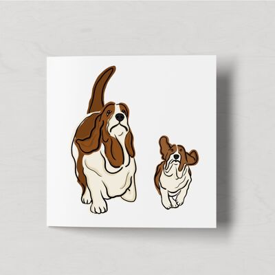 Basset Hounds - Father and Son