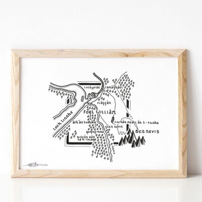 Fort William/Ben Nevis, Scotland - A5 Print