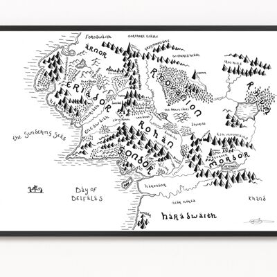 Middle Earth (The Lord of the Rings) - A4