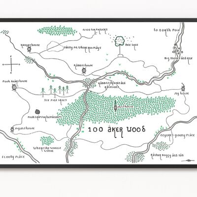 100 Aker Wood (Winnie The Pooh) - A3