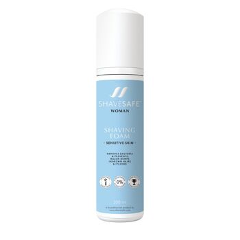 MOUSSE À RASER FEMME SANS RISQUE - PEAU SENSIBLE 200ml 1