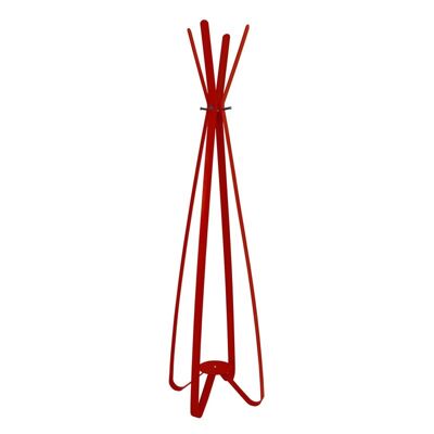 Gorillz Modi - Standing coat rack - Industrial design - 8 hooks - Red
