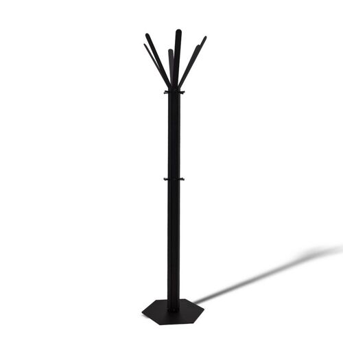 Gorillz Molto - Industry - Standing Coat Rack - 14 Coat Hooks - Black