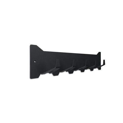 Gorillz Triangle Five Industrial Wall Coat Rack5 Coat Hooks-Black