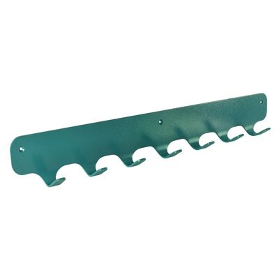 Gorillz Rounded Seven - Wall Coat Rack - 7 Coat Rack Hooks - Green