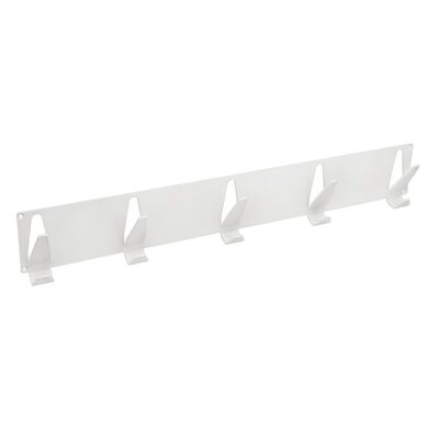 Gorillz Raw XL Five - Industrial - Perchero de Pared - Armario - 10 Ganchos - Blanco