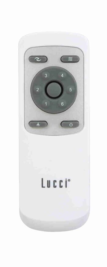 Ventilateur de plafond Lucci air FLUSSO, couleur: blanc, avec télécommande 3