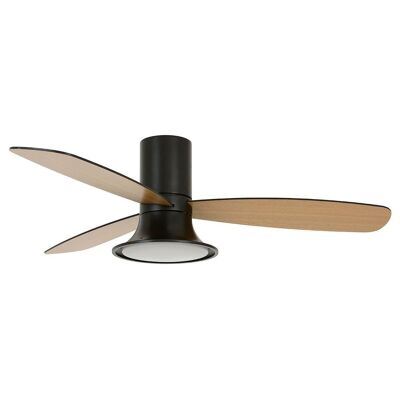 Ventilador de techo Lucci air FLUSSO, color: negro, con mando a distancia