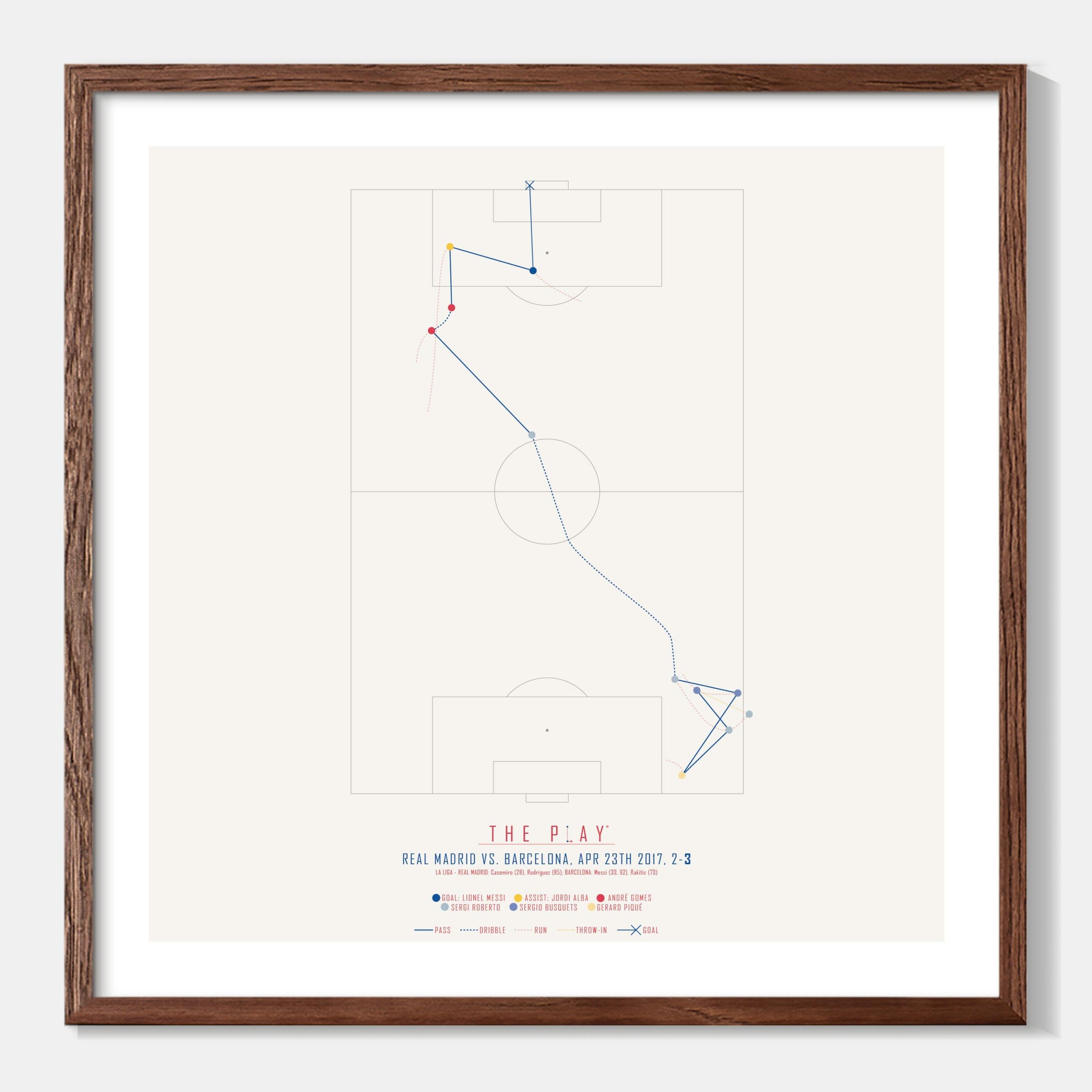 LIONEL MESSI 2 - Real Madrid 50 x 70 cm