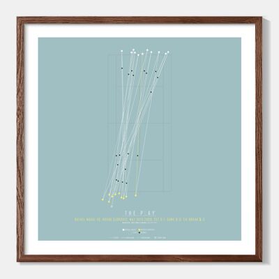 RAFAEL NADAL - Madrid Ouvert 40 x 50 cm