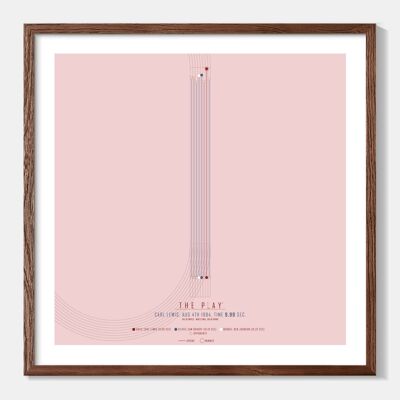 CARL LEWIS - Le Olimpiadi 40 x 50 cm