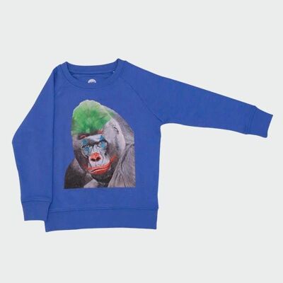 Sudadera Kids Gorila Azul 14-Dec