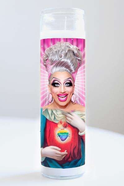 Juego de 3 velas de oración de celebridades Drag Queens: Ru Paul. Ben de la Creme. bianca del rio