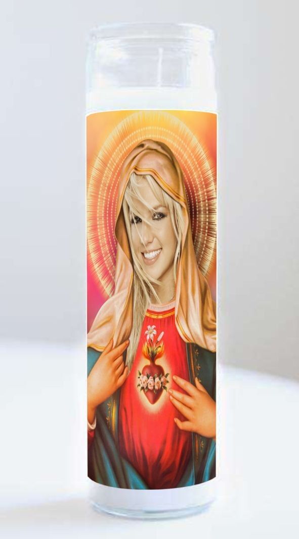 ¡Versión nueva y actualizada! Vela de oración de celebridades: Britney Spears