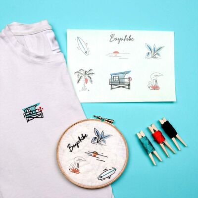 Kit de broderie Miami Beach