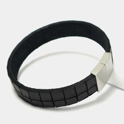 Bracelet pour hommes "Leather Star KT54" en cuir