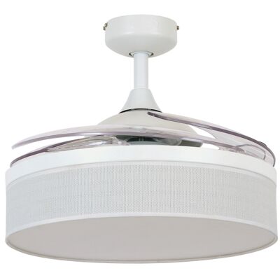 FANAWAY FRASER, ventilateur de plafond, couleur: blanc, avec télécommande