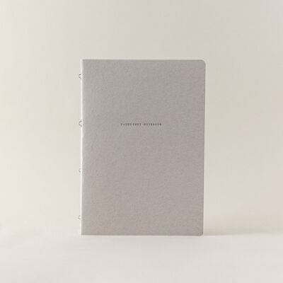A4 omega staple notebook Gray (Dots)