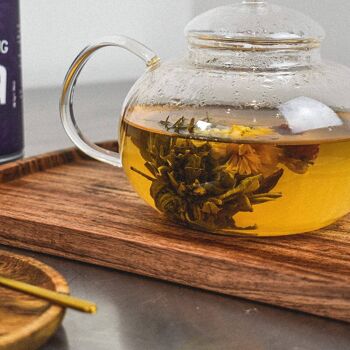 Théière en verre borosilicaté 400 ml par Charbrew - Avec passoire à thé pour thé en vrac ou sachets de thé 2