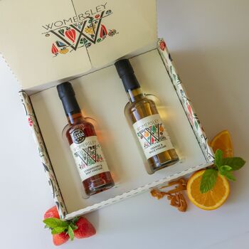 Coffret cadeau de vinaigres de fruits gastronomiques lauréat du Great Taste Award 2