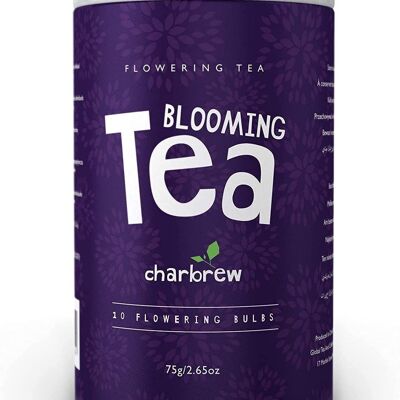 10 ampoules à thé en fleurs par Charbrew - Différentes fleurs de thé en fleurs scellées individuellement sous vide