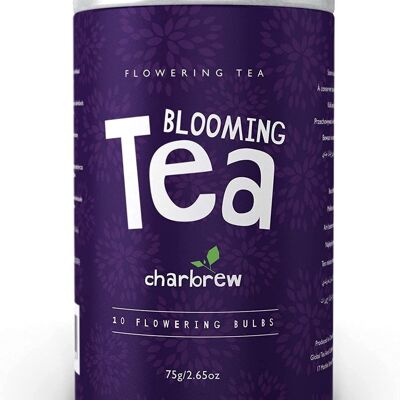 10 blühende Teebirnen von Charbrew – verschiedene blühende Teeblumen einzeln vakuumversiegelt