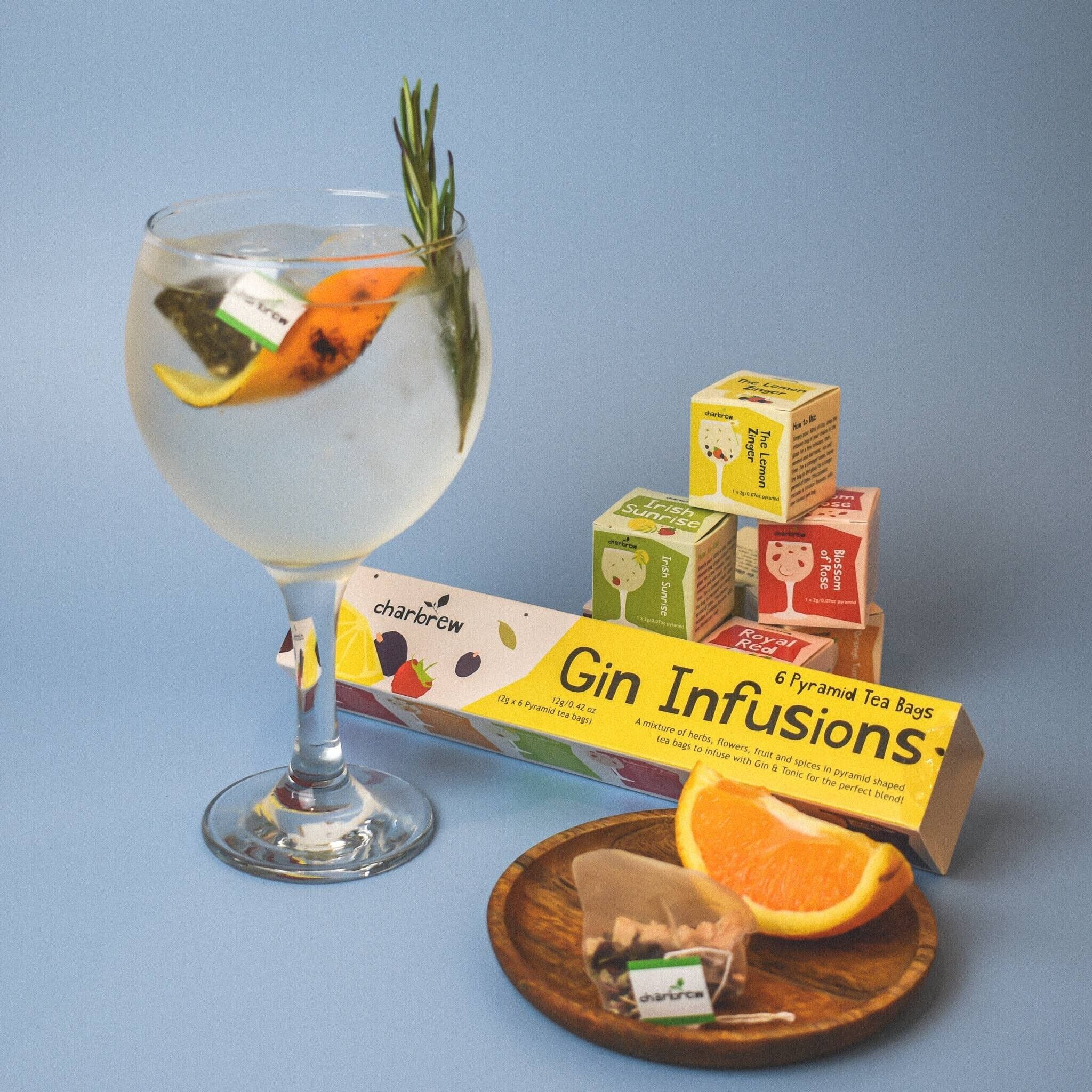 Infusions de thé sans alcool de qualité supérieure pour Gin - 6 Teablends uniques par Charbrew