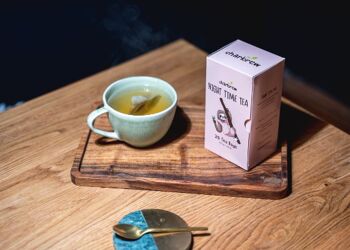 Thé nocturne décaféiné par Charbrew - 100 sachets de thé naturellement décaféinés pour un bon sommeil et une relaxation 2