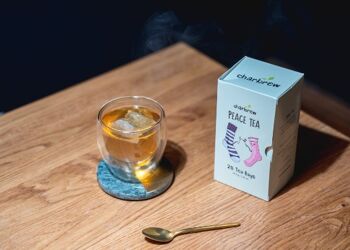 Thé de paix décaféiné par Charbrew - 100 sachets de thé naturellement décaféiné pour soulager le stress et l'anxiété 2