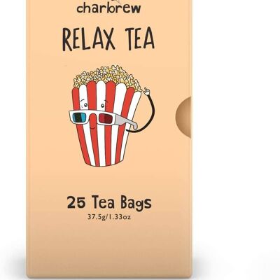 Decaffeinated Relax Tea by Charbrew - 100 Teabag's'/ Naturally decaffeinated for Soothing Calmness