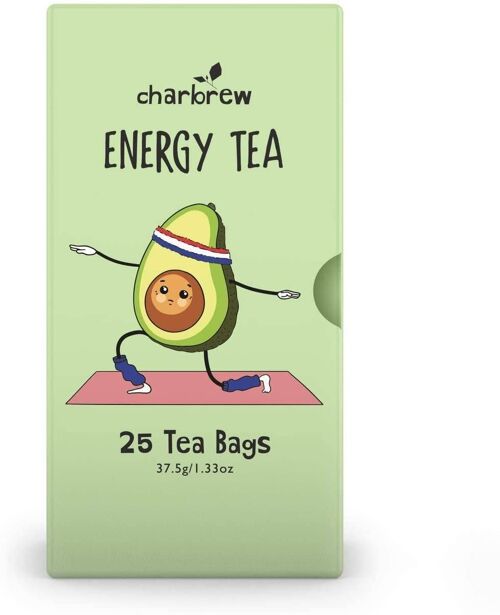 Decaffeinated Energy Tea by Charbrew - 100 Teabag's' Naturally decaffeinated tea to boost your day