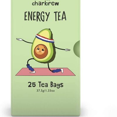 Entkoffeinierter Energietee von Charbrew - 100 Teabag's Natürlich entkoffeinierter Tee, um Ihren Tag anzukurbeln