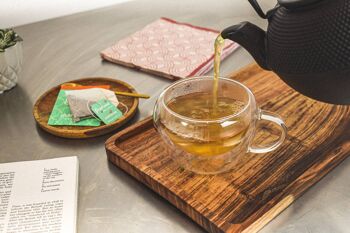 Thé à la menthe poivrée biologique par Charbrew - 20 sachets de thé emballés individuellement 3