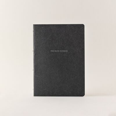 A4 omega staple notebook Black (Smooth)