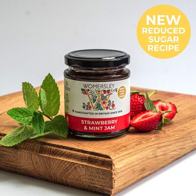 Gourmet Strawberry & Mint Jam. More Fruits, Less Sugar