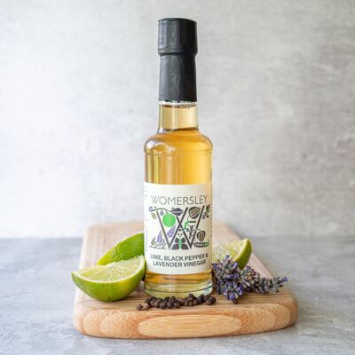 Vinaigre de citron vert, poivre noir et lavande - 150 ml