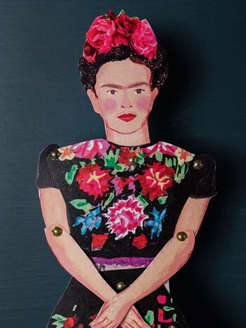 Frida Découpez et fabriquez une activité amusante et un cadeau avec des marionnettes d'artiste 4