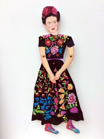 Frida Découpez et fabriquez une activité amusante et un cadeau avec des marionnettes d'artiste 5