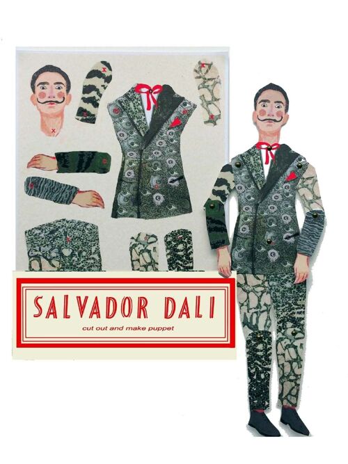 Dali Cut out and make Artist Puppet  fun activity and gift