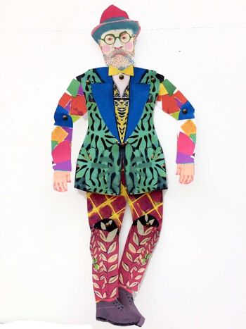 Henri Matisse coupe et fabrique des marionnettes d'artiste, activité amusante et cadeau 4