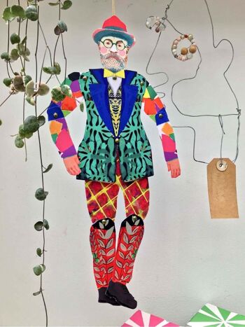 Henri Matisse coupe et fabrique des marionnettes d'artiste, activité amusante et cadeau 5
