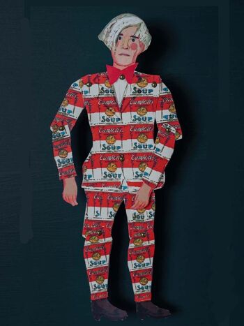 Warhol a coupé et fabriqué une activité amusante et un cadeau pour Artist Puppet 4