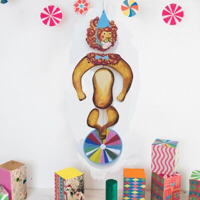 Nursery Cirucus Lion Kinetic Mobile per sale giochi e decorazioni per bambini