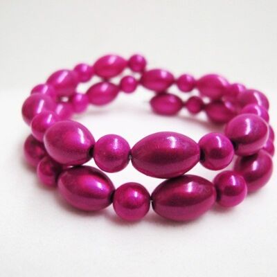 Betty Bracelet in Fuchsia 7.5 cm (about circumference)