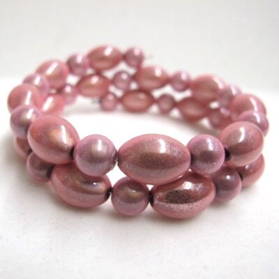 Betty Bracelet in Pink 7.5 cm (about circumference)