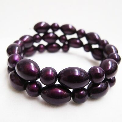 Betty Bracelet in Purple 7.5 cm (about circumference)
