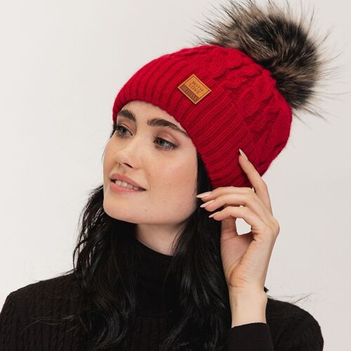 Hat cherry red